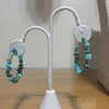 Turquoise hoop earrings