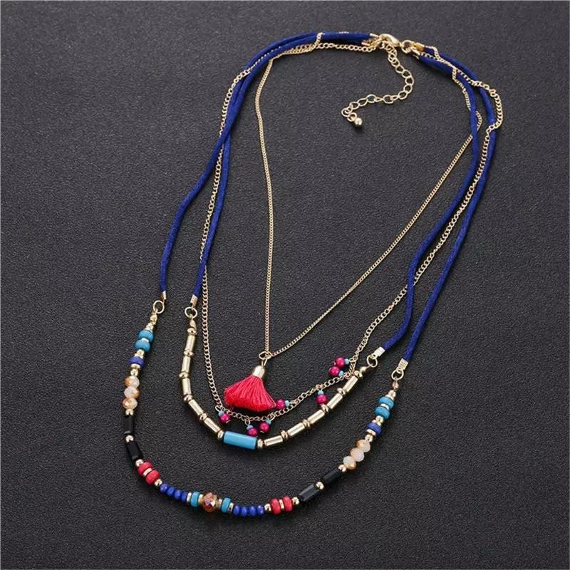 Colorful tassel necklace - FEWL