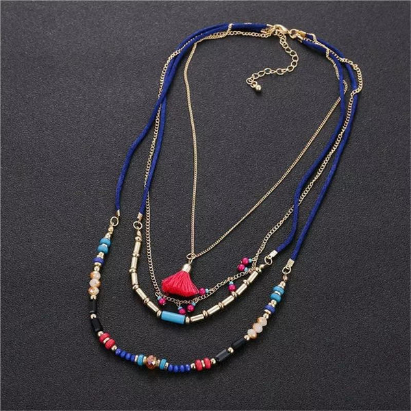 Colorful tassel necklace - FEWL