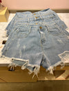 Ripped detail Demin shorts