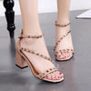 Rockstud chunkie heels