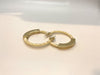 Gold Ceramic Hoops