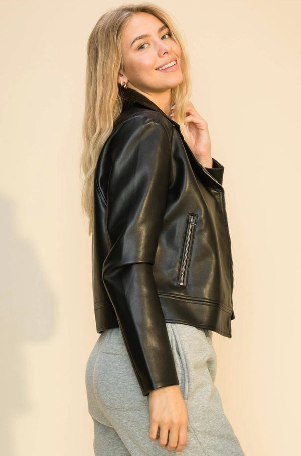 Vegan leather jacket