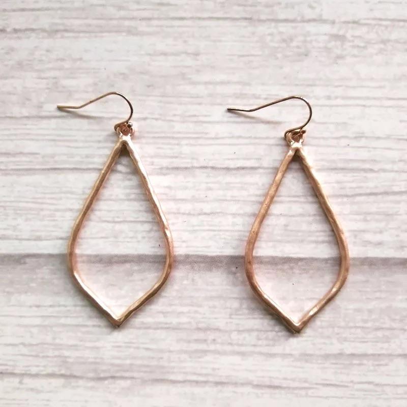 Gold drop earrings