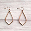 Gold drop earrings