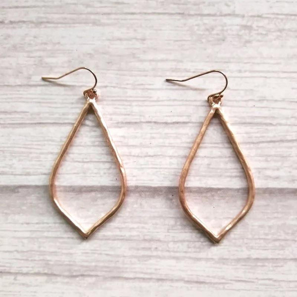 Gold drop earrings