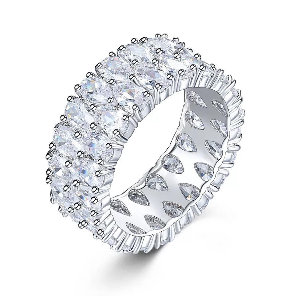 Silver cz ring