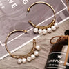 Pearl hoop earrings