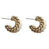 Rope hoop earrings