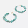 Turquoise hoops